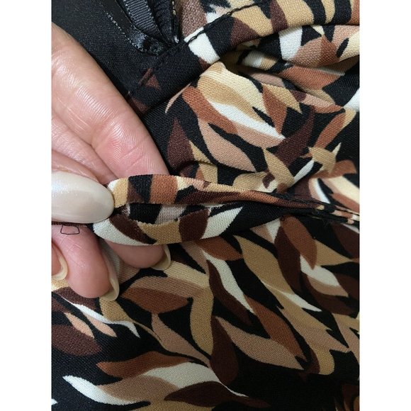 Vintage 90s/Y2k Leaf Print Mini Dress - Picture 5 of 5